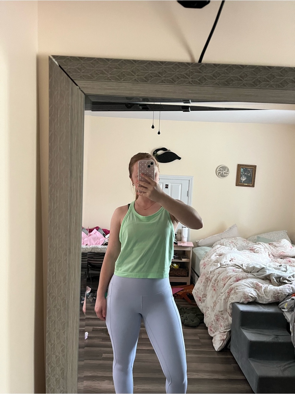 lululemon athletica Light Green Tank Top